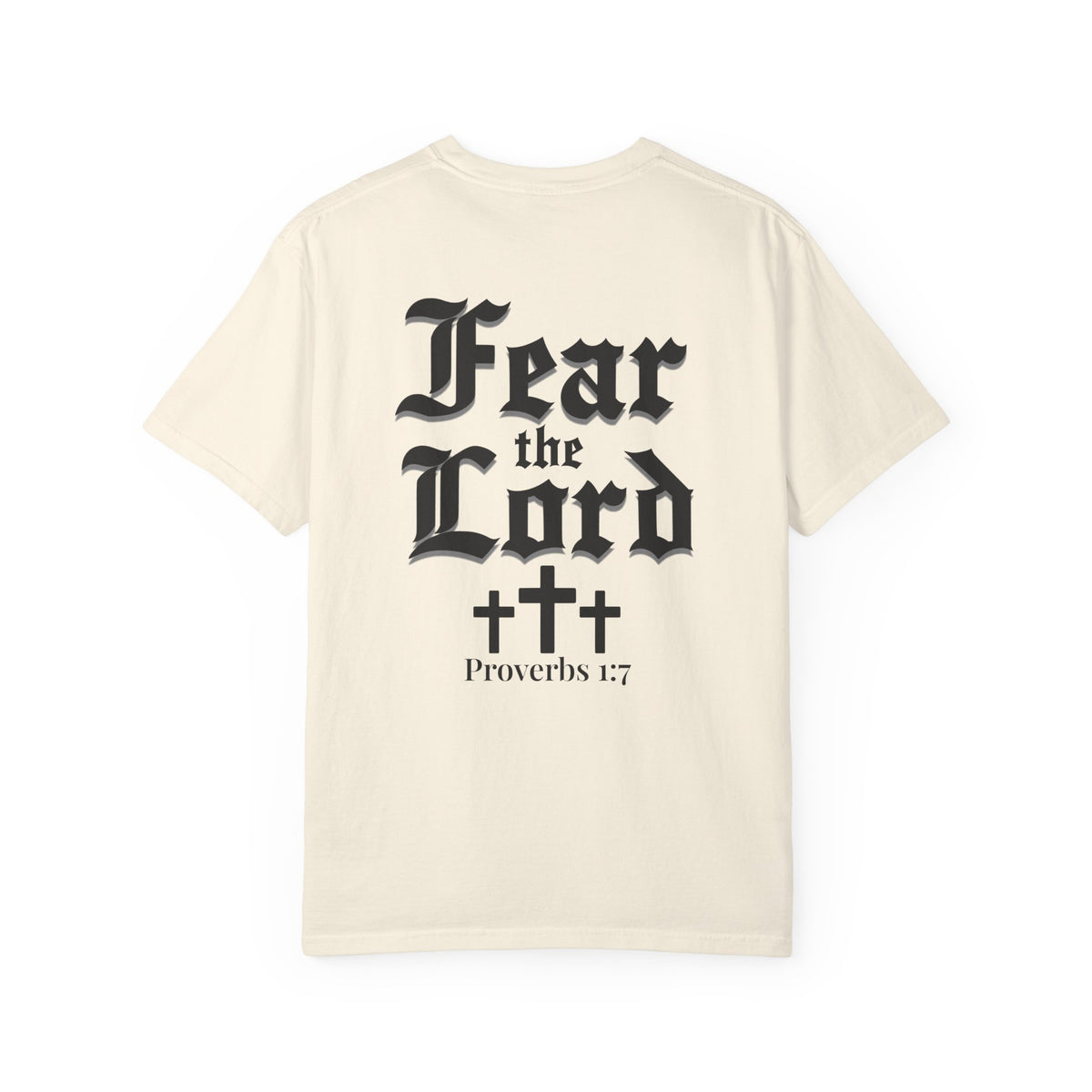 Fear the Lord Proverbs 1:7 Christian Shirt Bible Verse Tee