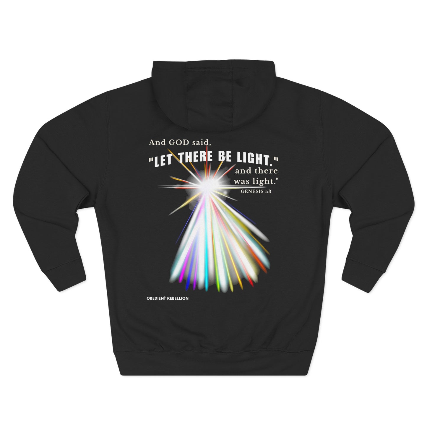 Let There Be Light Hoodie Genesis 1:3