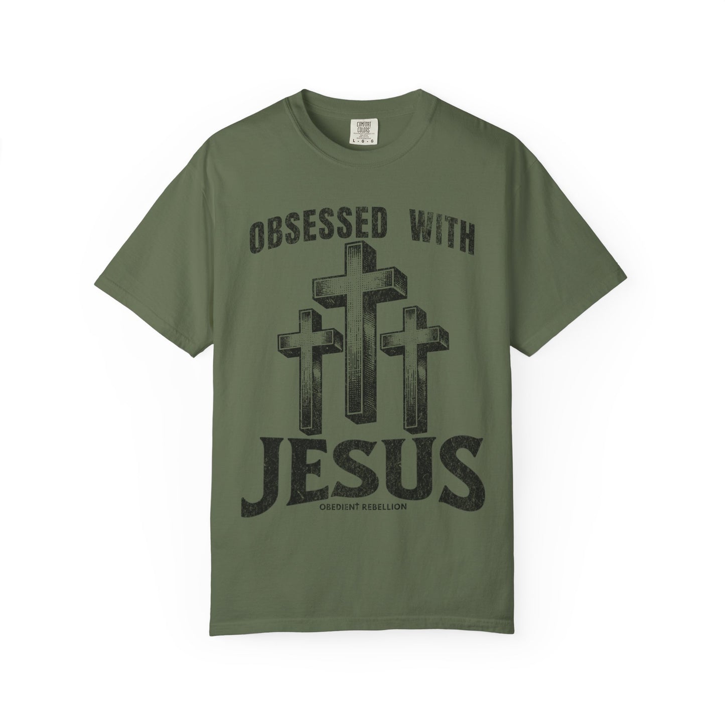Obsessed with Jesus Christian T-Shirt Luke 9:23