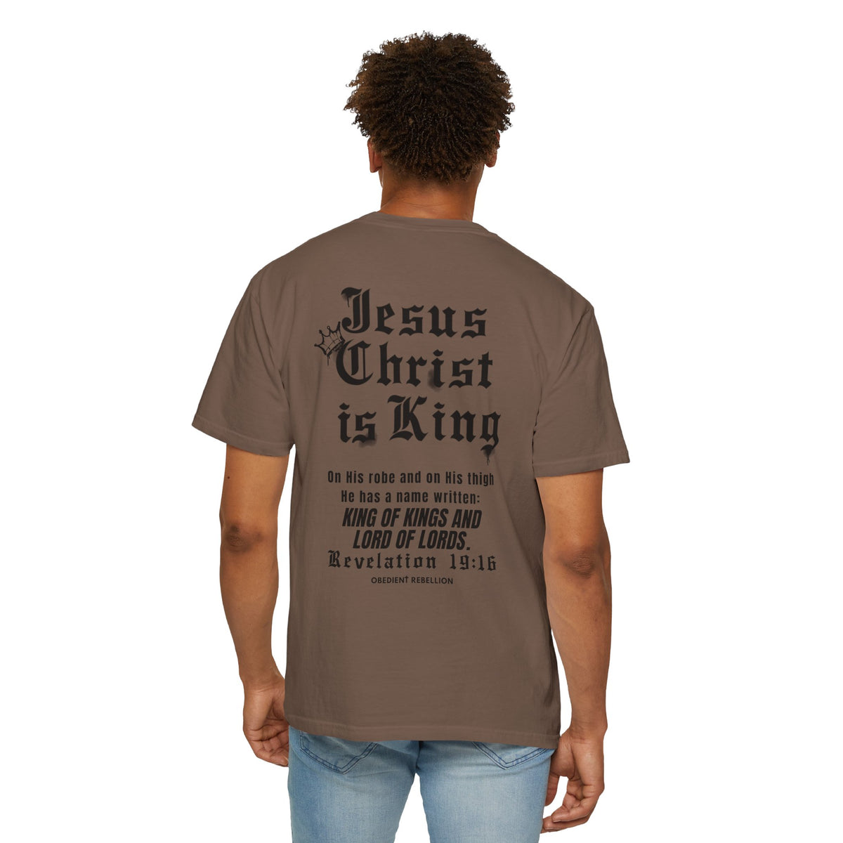 Jesus Christ Is King Christian T-Shirt – Revelation 19:16 King of Kings Faith Shirt