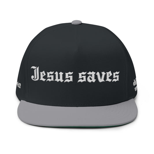 Jesus Saves Snapback Embroidered Hat