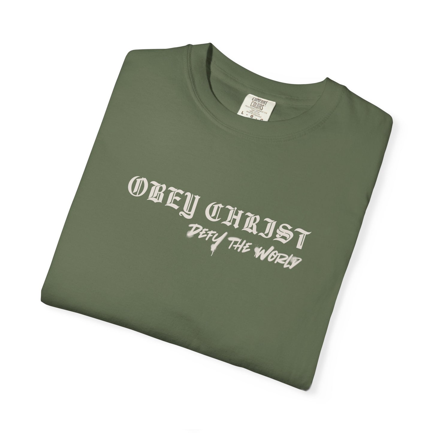 Obey Christ Defy the World Christian T-Shirt