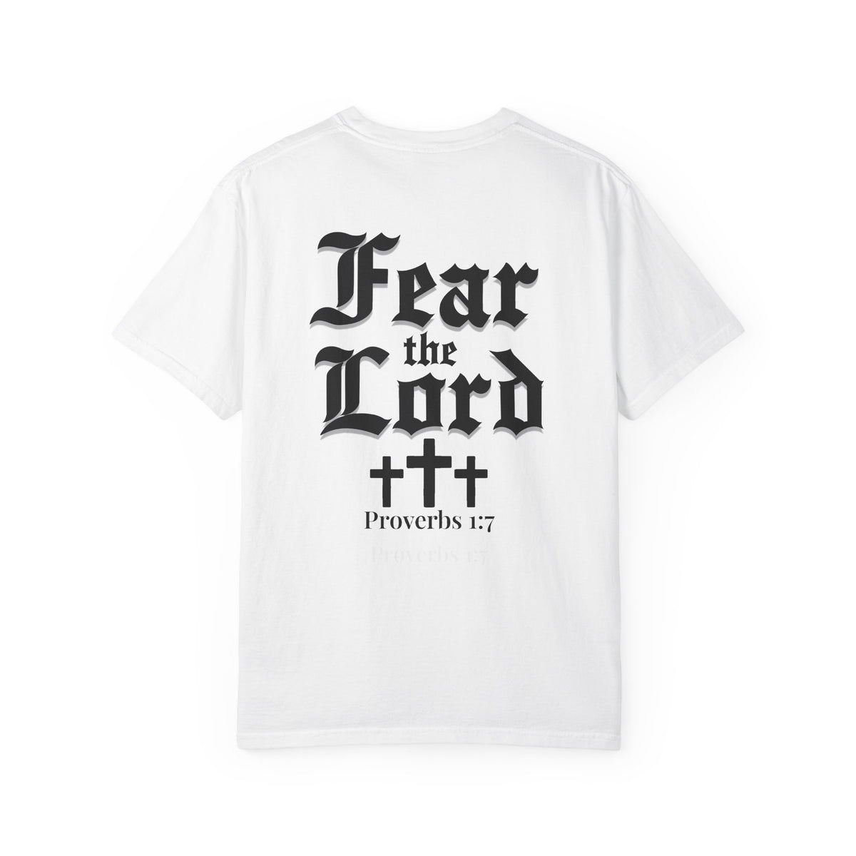 Fear the Lord Proverbs 1:7 Christian Shirt Bible Verse Tee