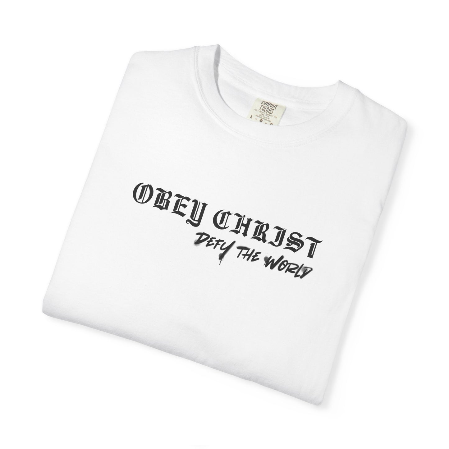 Obey Christ Defy the World Christian T-Shirt