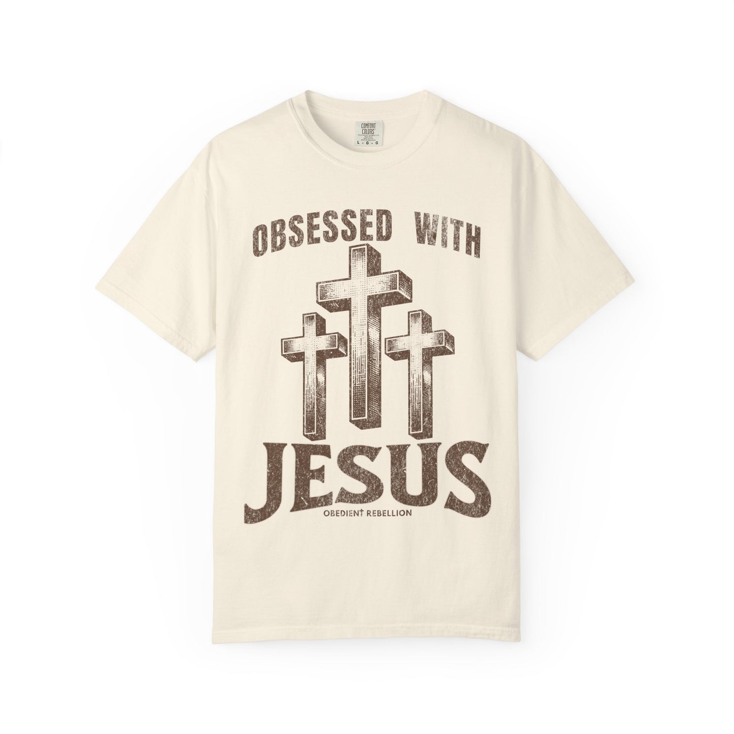 Obsessed with Jesus Christian T-Shirt Luke 9:23