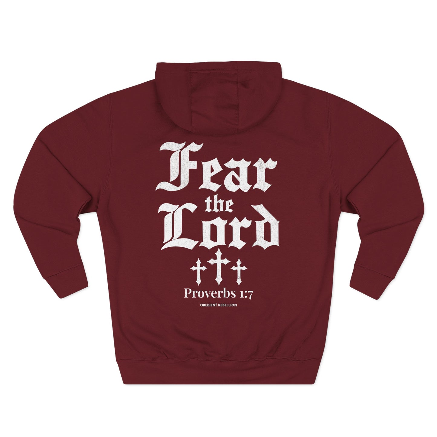 Fear the Lord Hoodie Proverbs 1:7 Christian Streetwear