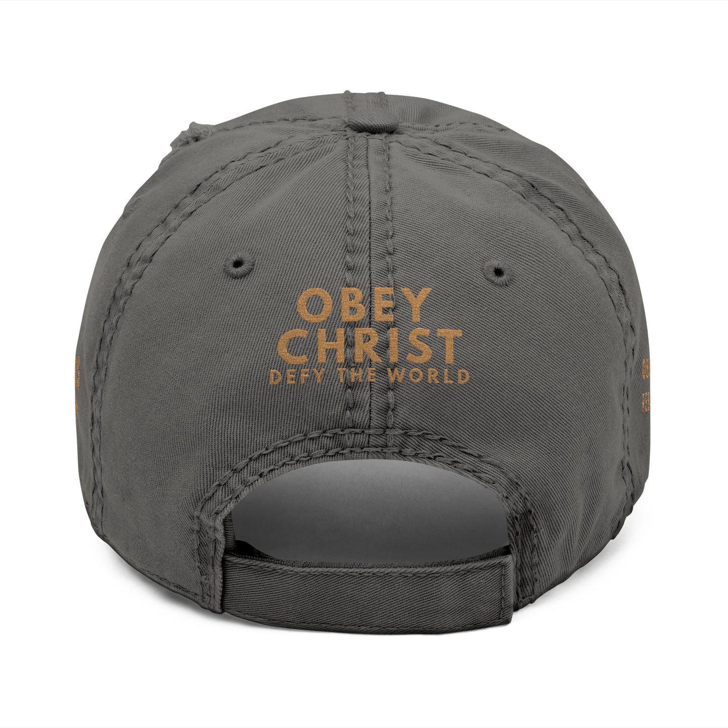JESUS CHRIST IS LORD Distressed Dad Hat