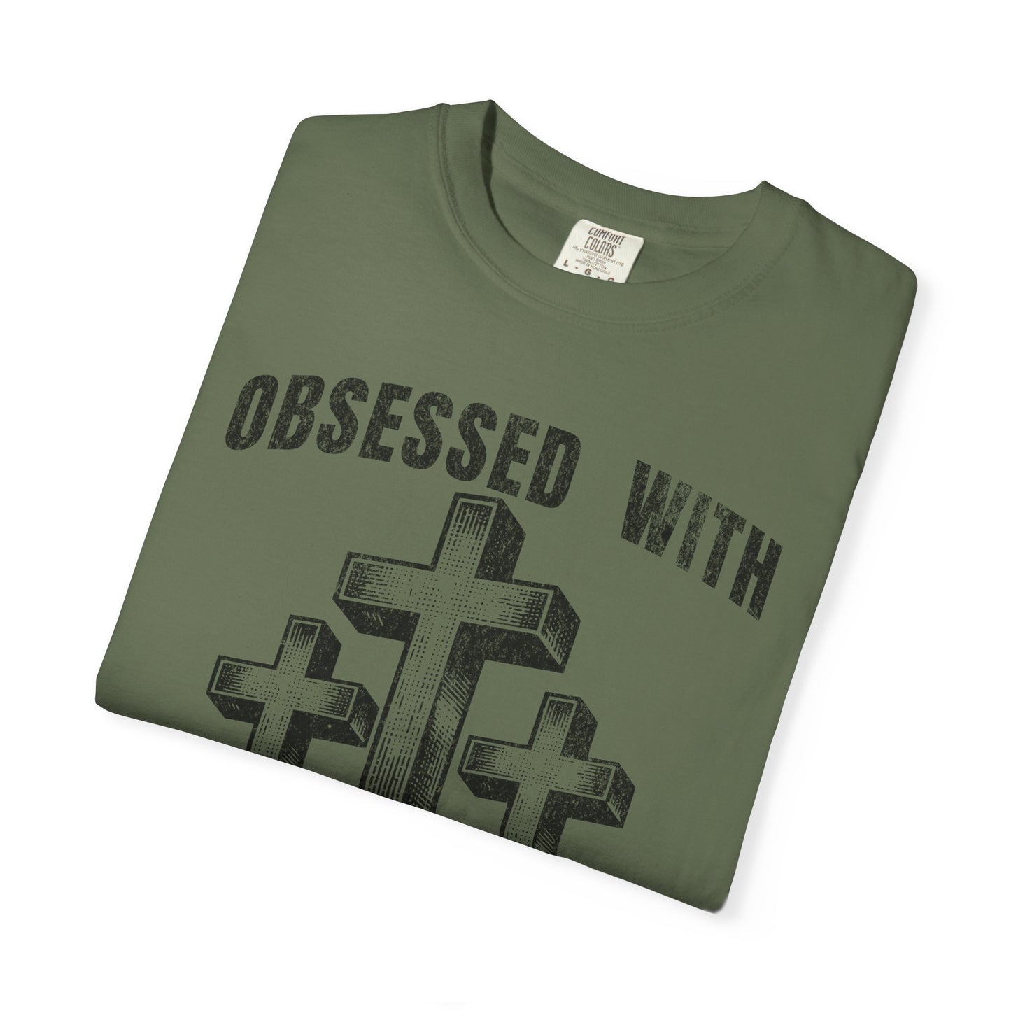 Obsessed with Jesus Christian T-Shirt Luke 9:23