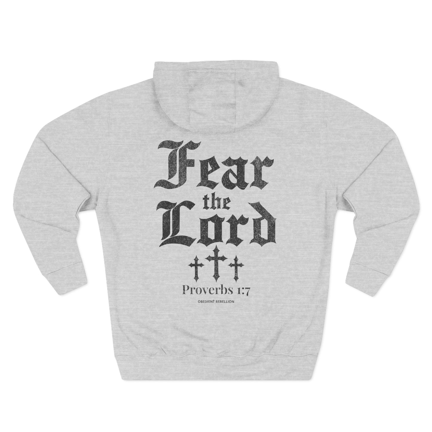 Fear the Lord Hoodie Proverbs 1:7 Christian Streetwear