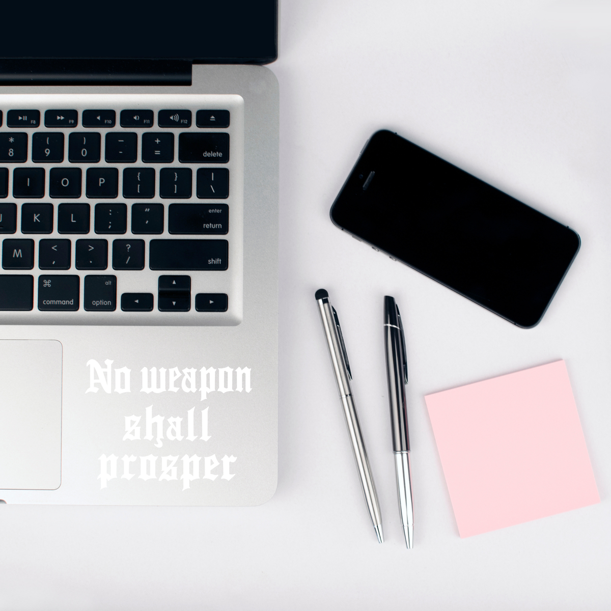 No Weapon Shall Prosper Vinyl Decal