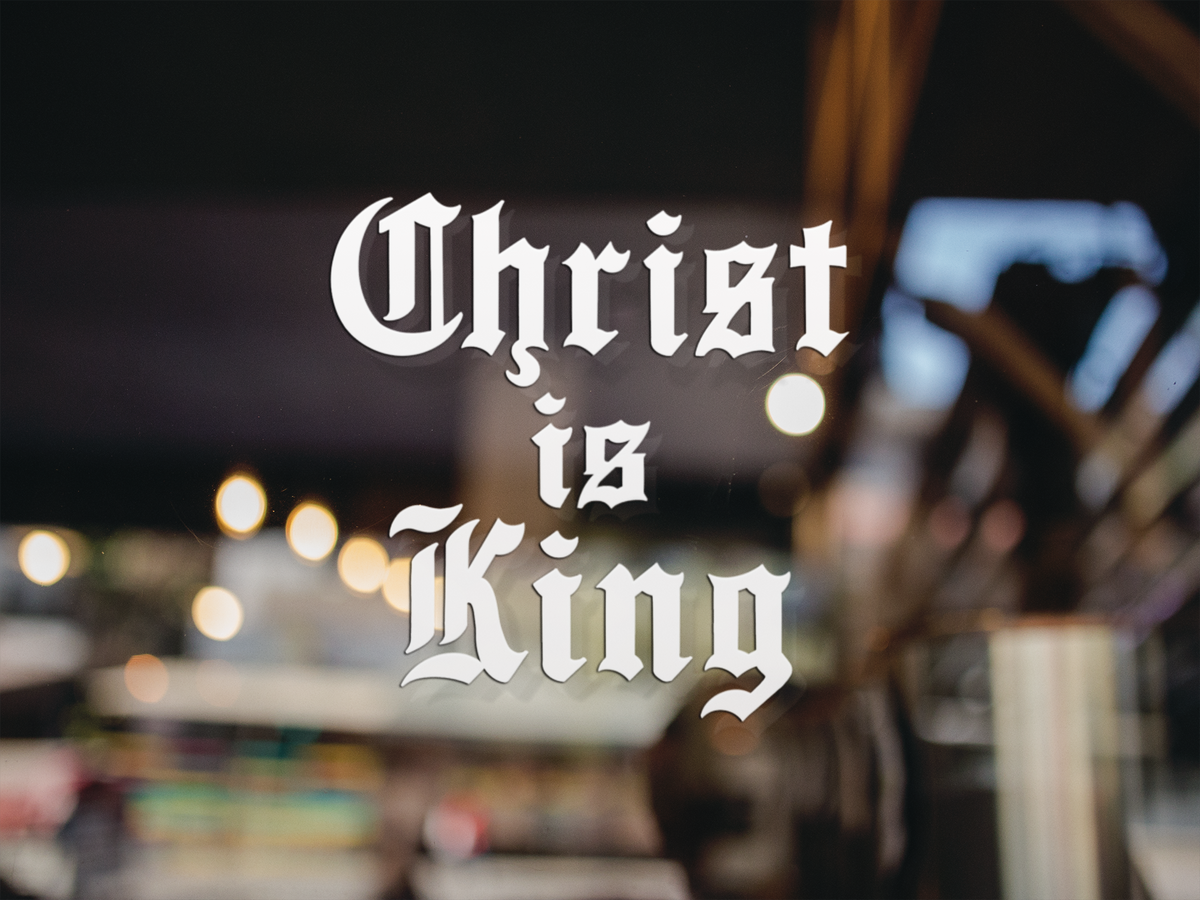 Christ is King Vinyl Decal