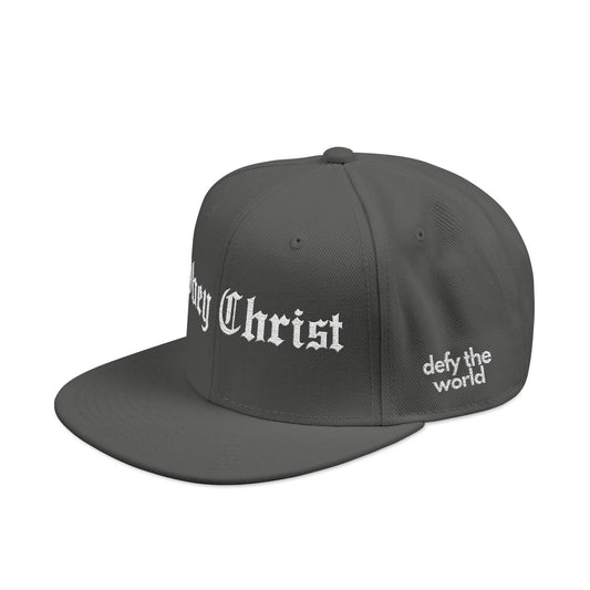 Obey Christ Snapback Hat – Christian Streetwear Embroidered Cap