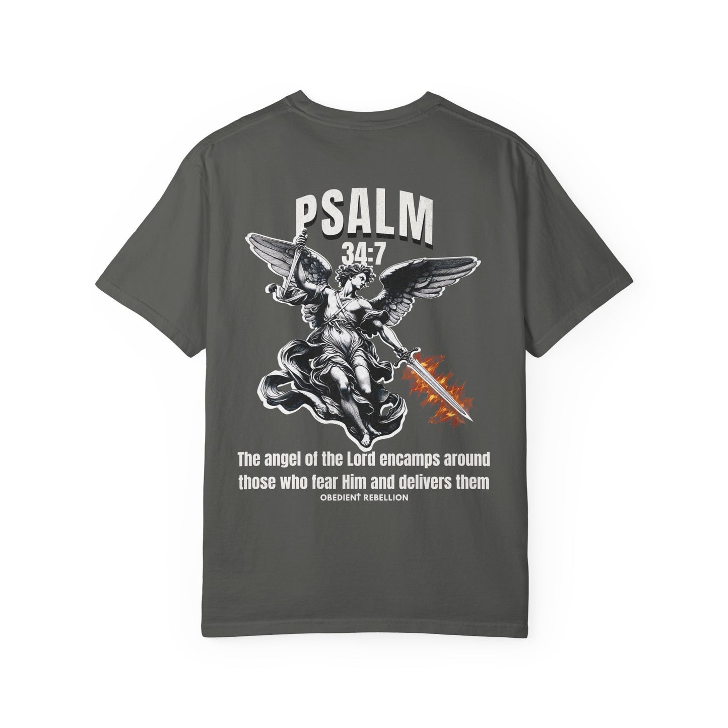 Psalm 34:7 Warrior Angel T-Shirt