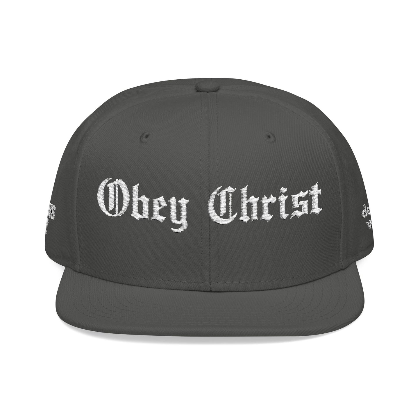 Obey Christ Snapback Hat – Christian Streetwear Embroidered Cap