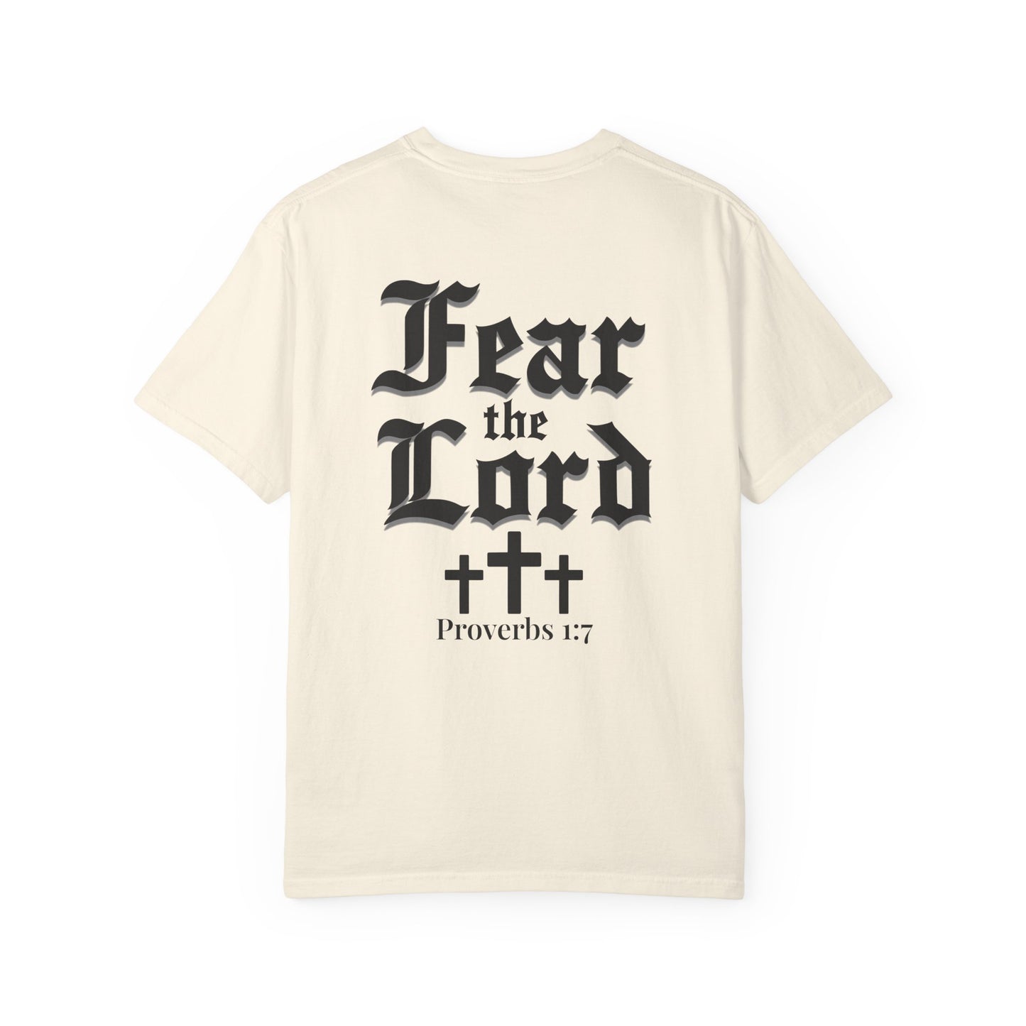 Fear the Lord Proverbs 1:7 Christian Shirt Bible Verse Tee