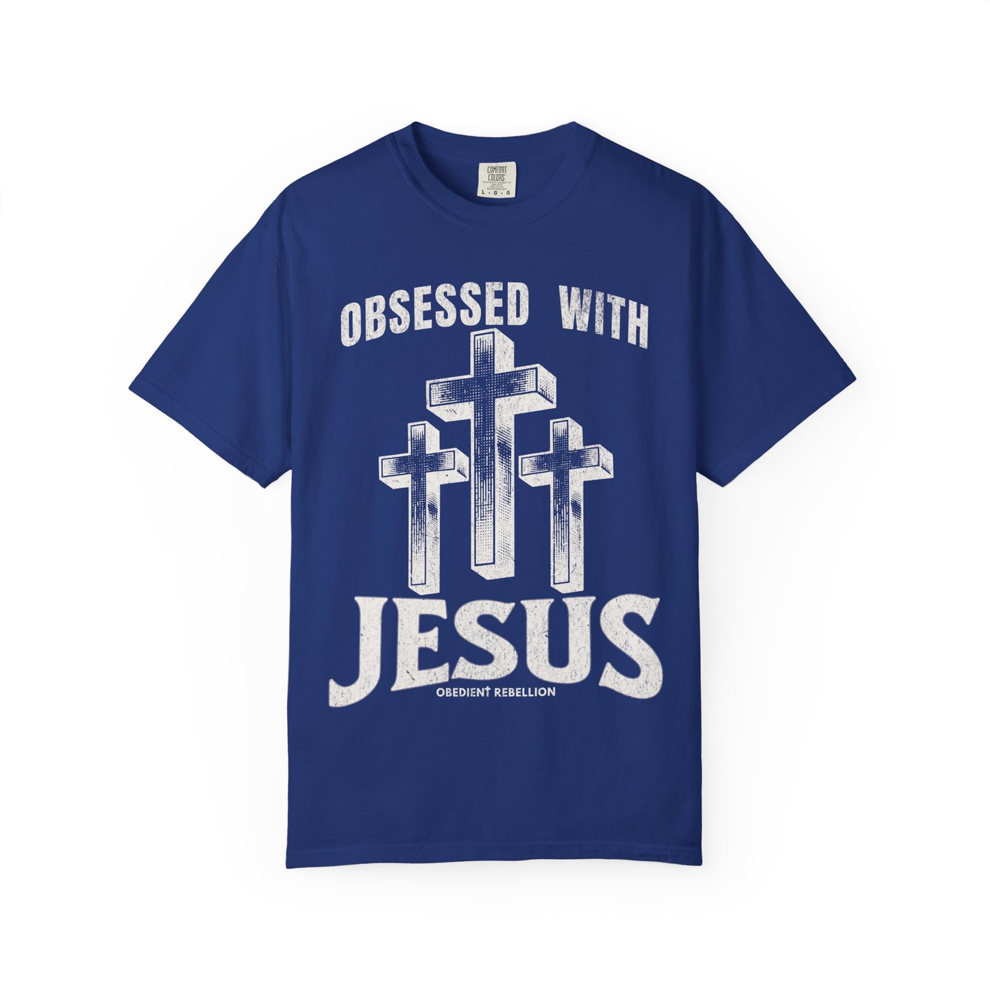Obsessed with Jesus Christian T-Shirt Luke 9:23