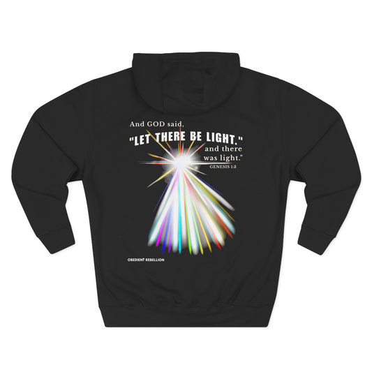 Let There Be Light Hoodie Genesis 1:3