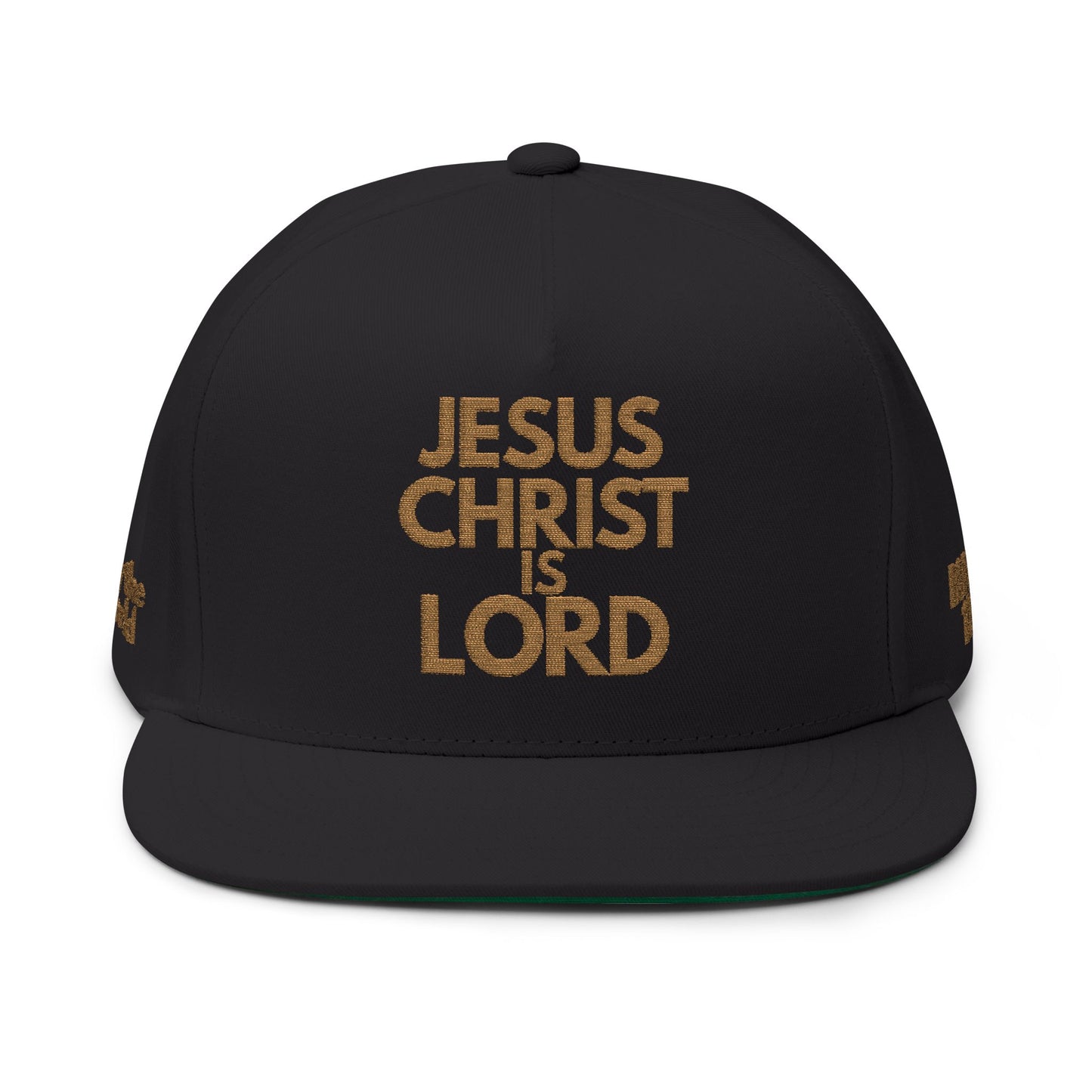 Jesus Christ Is Lord Snapback Hat – Obedient Rebellion Flatbill Cap