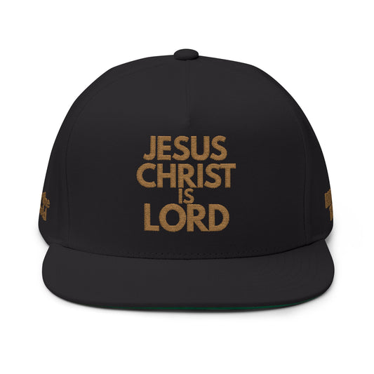 Jesus Christ Is Lord Snapback Hat – Obedient Rebellion Flatbill Cap