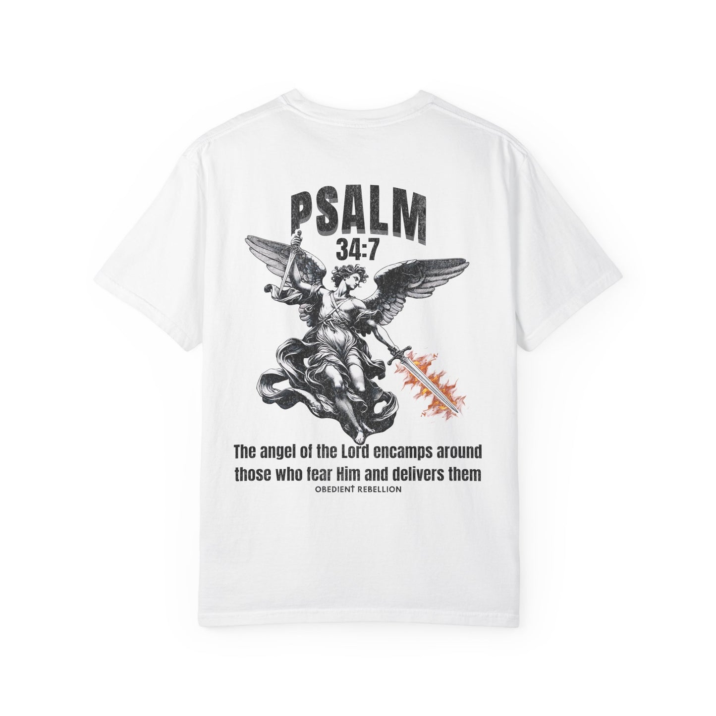 Psalm 34:7 Warrior Angel T-Shirt