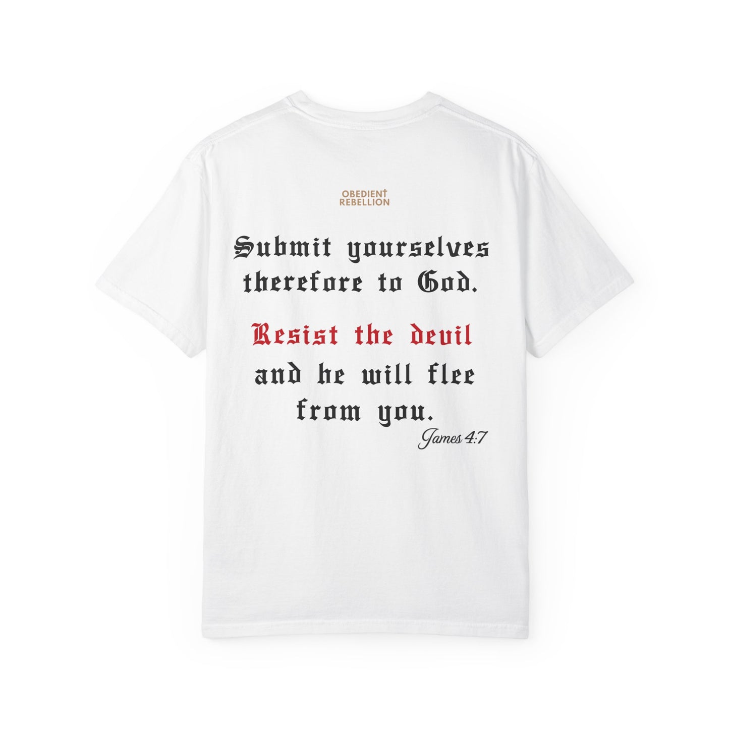 The Devil Is a Liar Christian T-Shirt – John 8:44 & James 4:7