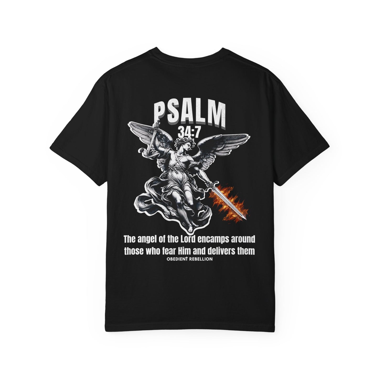 Psalm 34:7 Warrior Angel T-Shirt
