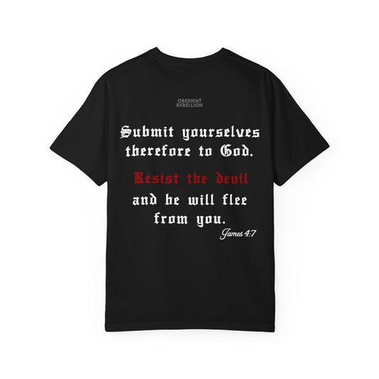 The Devil Is a Liar Christian T-Shirt – John 8:44 & James 4:7