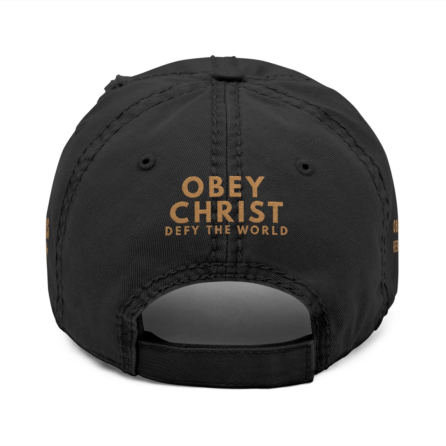 JESUS CHRIST IS LORD Distressed Dad Hat