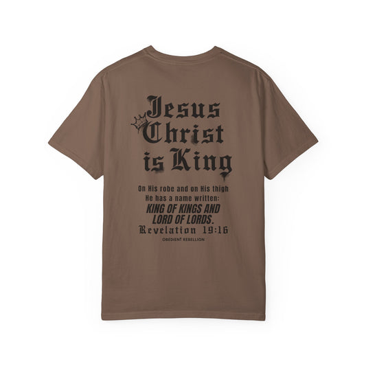 Jesus Christ Is King Christian T-Shirt – Revelation 19:16 King of Kings Faith Shirt