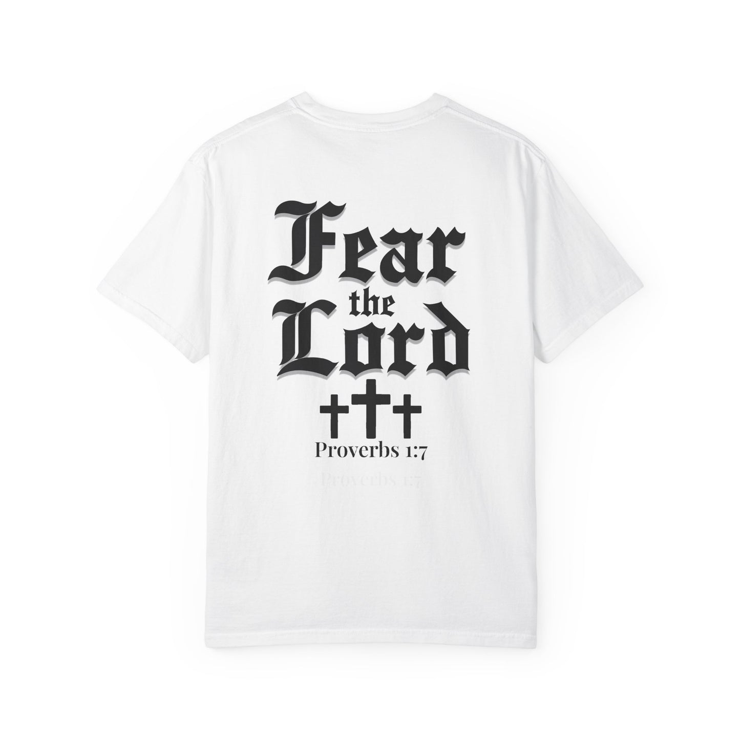 Fear the Lord Proverbs 1:7 Christian Shirt Bible Verse Tee