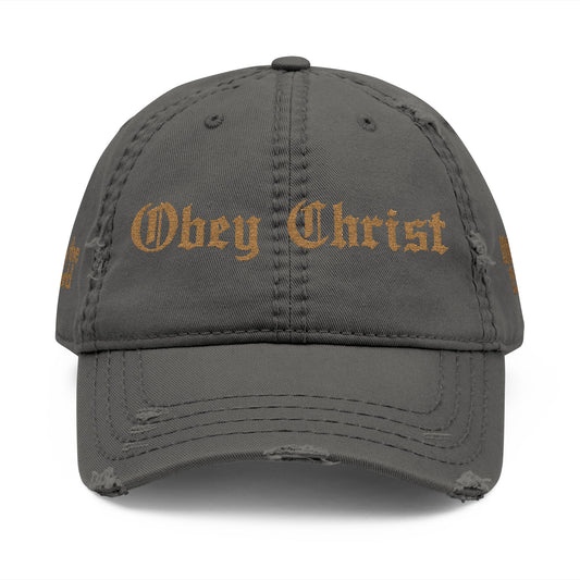 Obey Christ Embroidered Dad Hat  Christian Streetwear Baseball Cap