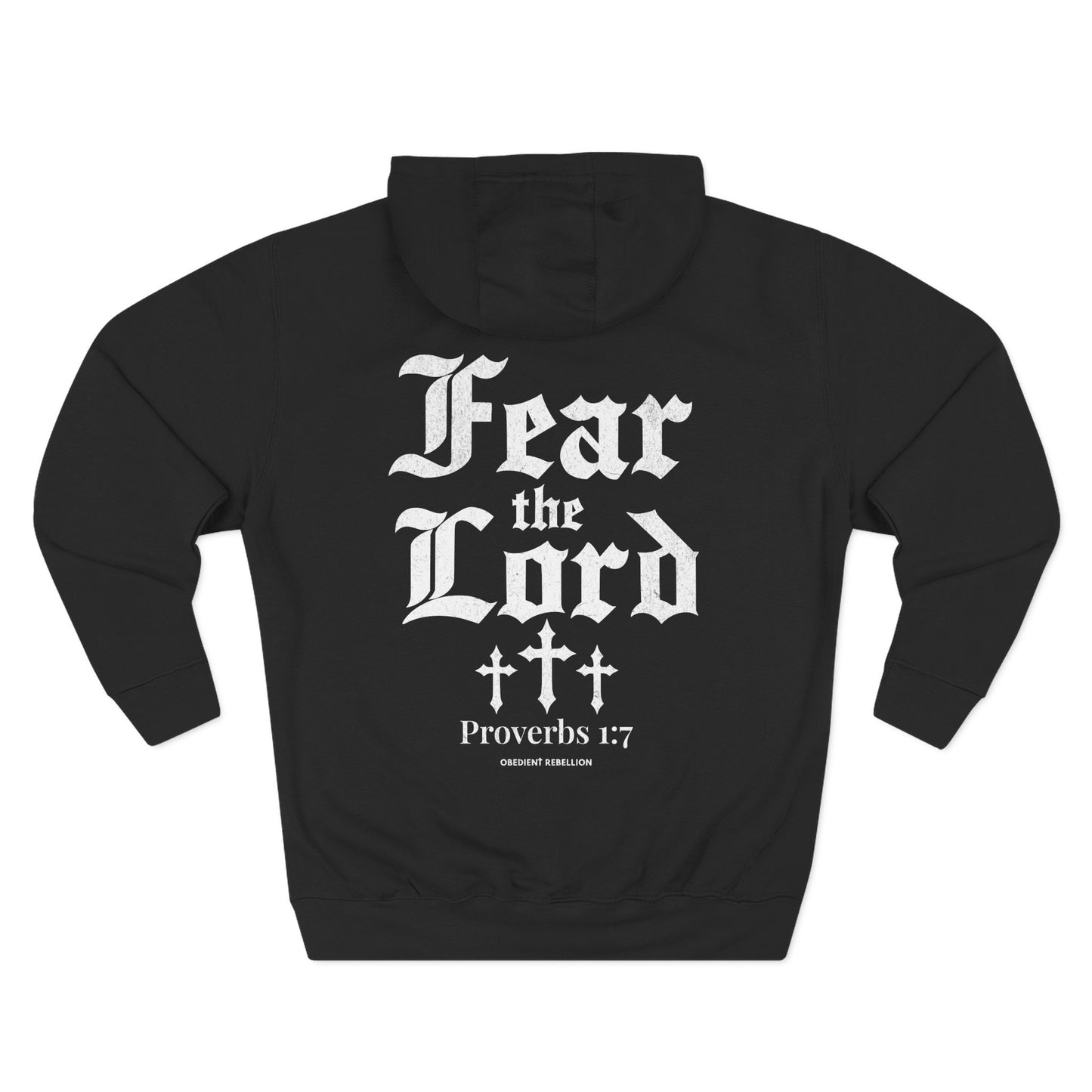 Fear the Lord Hoodie Proverbs 1:7 Christian Streetwear
