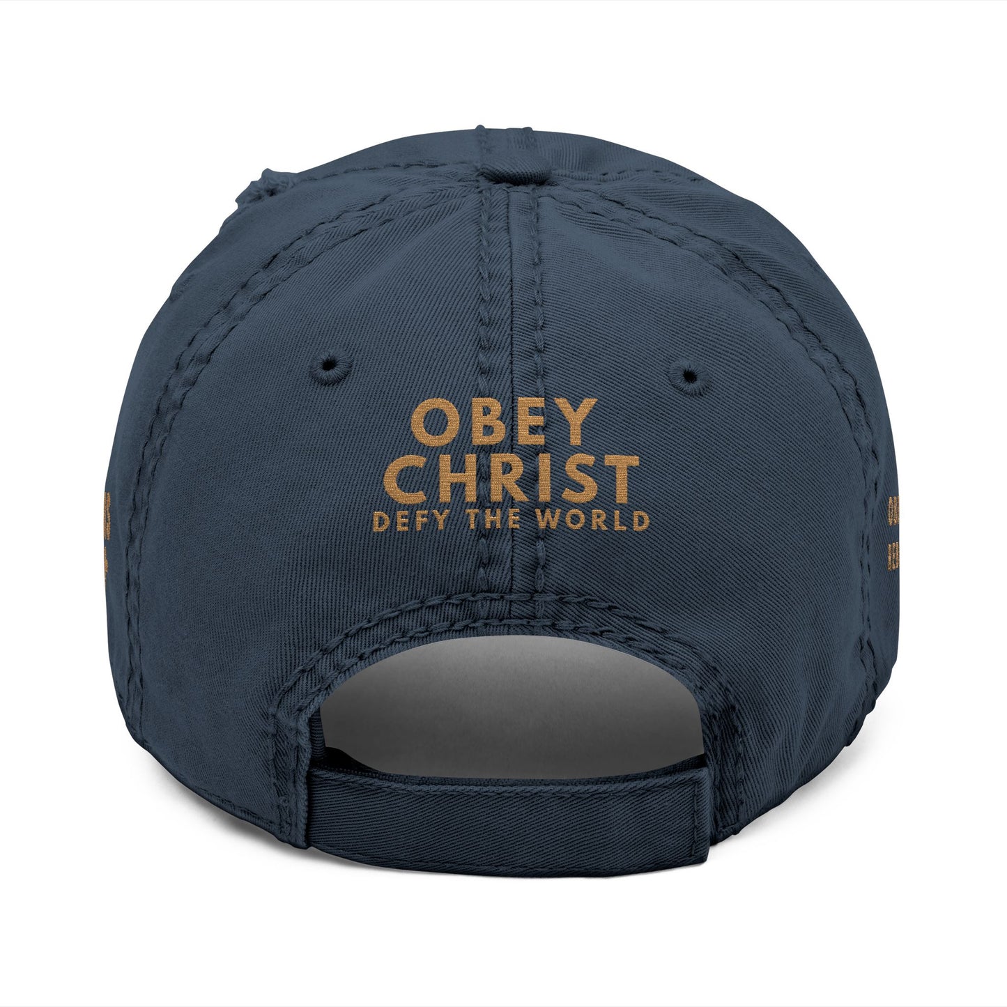 JESUS CHRIST IS LORD Distressed Dad Hat