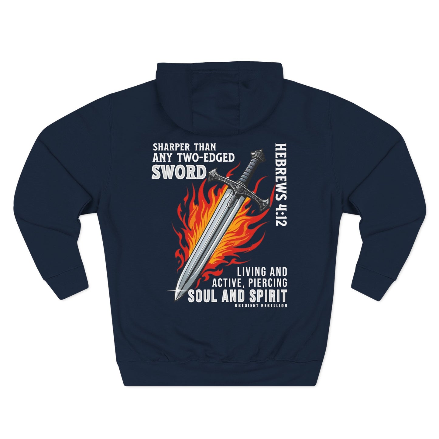 Hebrews 4:12 Sword Christian Hoodie