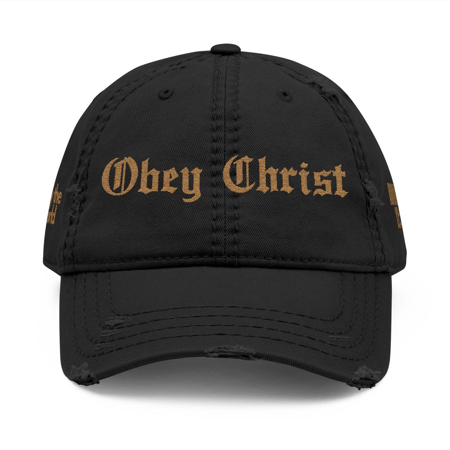 Obey Christ Embroidered Dad Hat  Christian Streetwear Baseball Cap