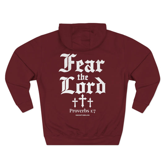 Fear the Lord Hoodie Proverbs 1:7 Christian Streetwear