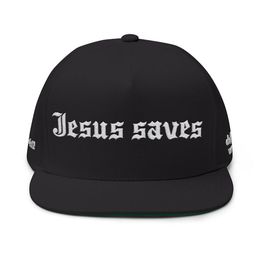 Jesus Saves Snapback Embroidered Hat