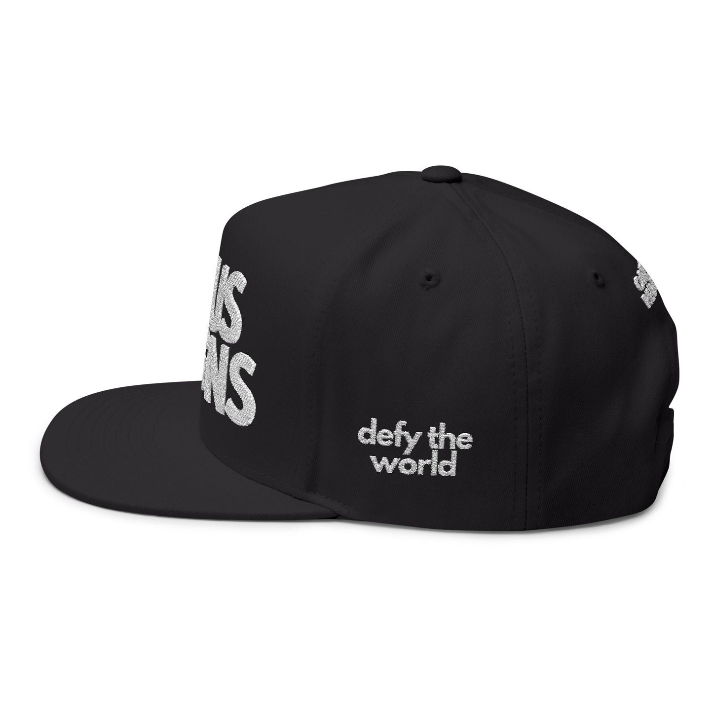 Embroidered Jesus Reigns Snapback Hat