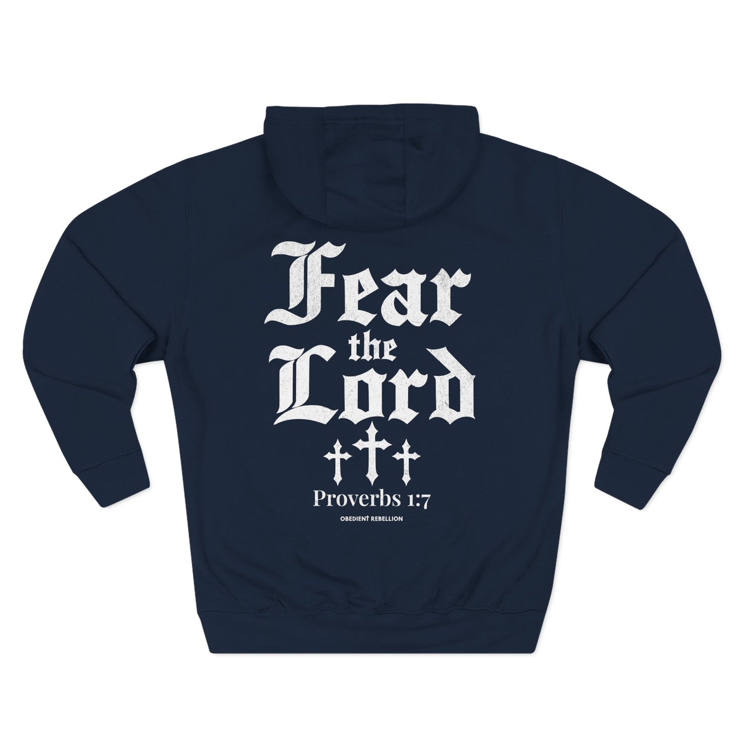 Fear the Lord Hoodie Proverbs 1:7 Christian Streetwear