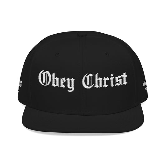 Obey Christ Snapback Hat – Christian Streetwear Embroidered Cap