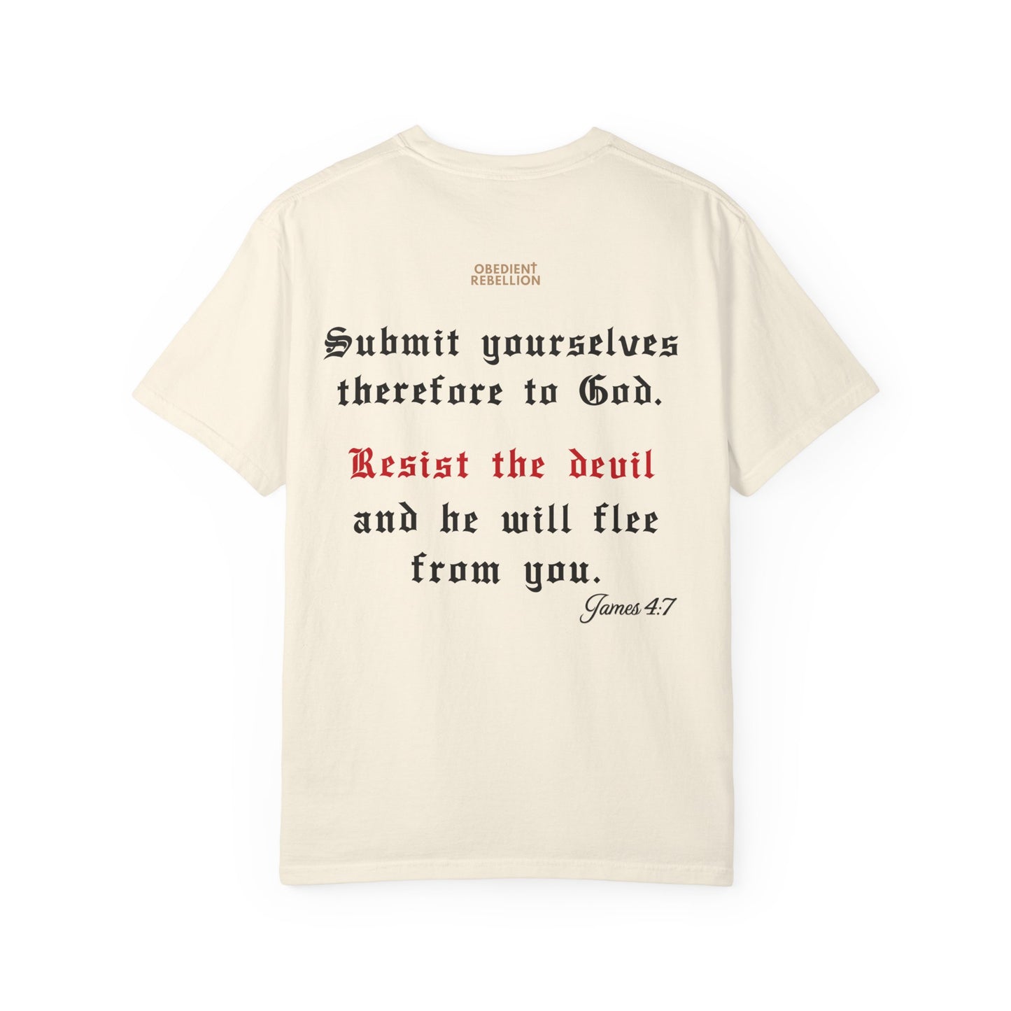 The Devil Is a Liar Christian T-Shirt – John 8:44 & James 4:7