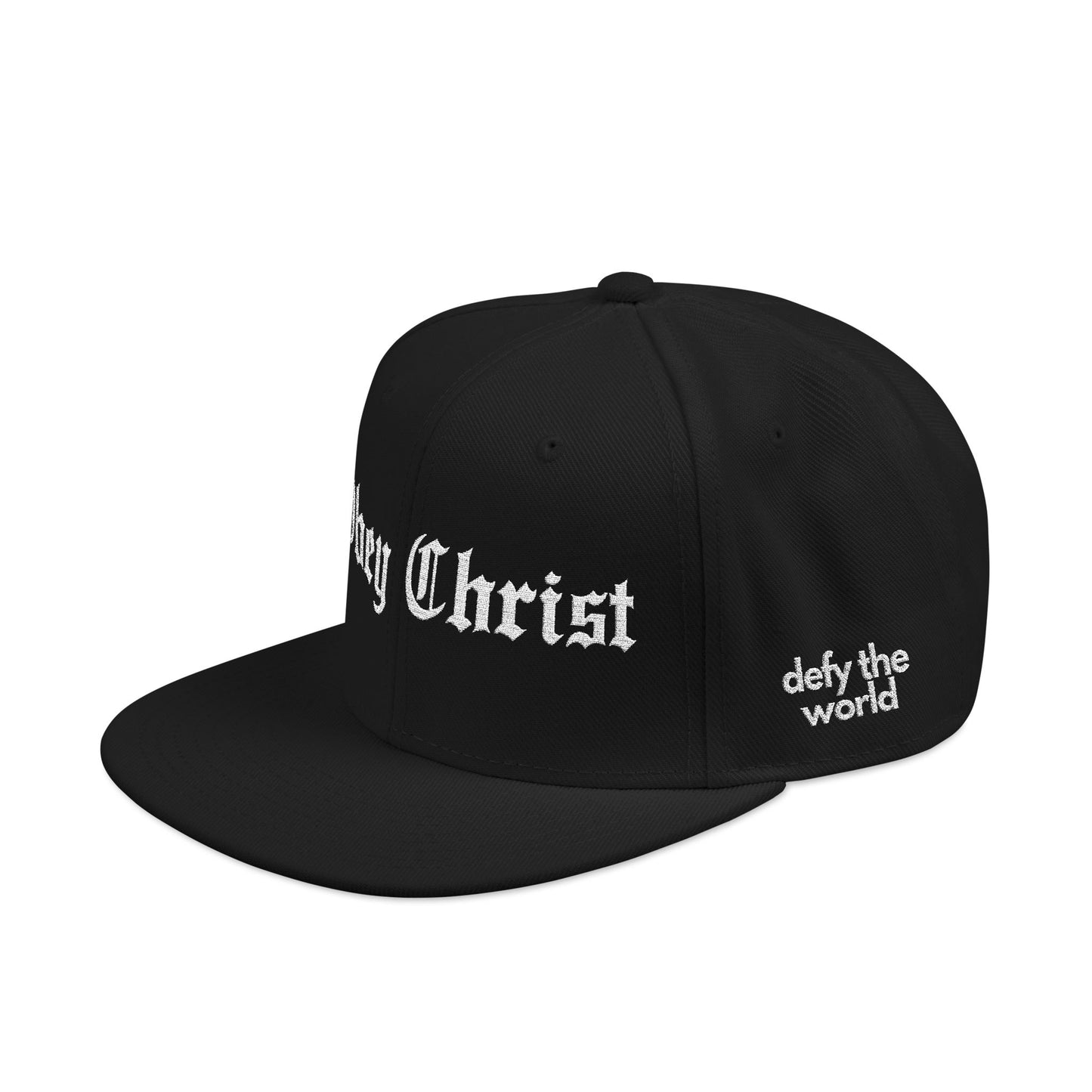 Obey Christ Snapback Hat – Christian Streetwear Embroidered Cap