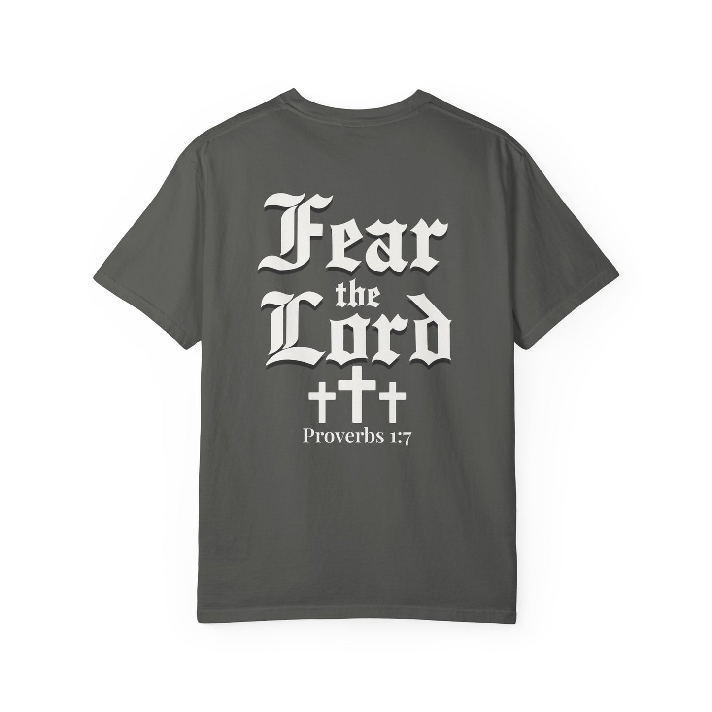 Fear the Lord Proverbs 1:7 Christian Shirt Bible Verse Tee