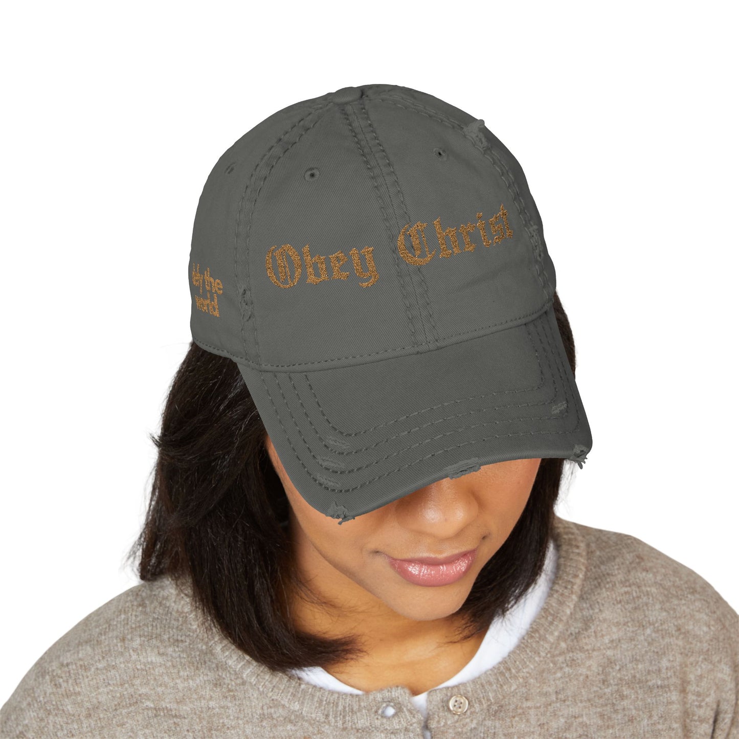 Obey Christ Embroidered Dad Hat  Christian Streetwear Baseball Cap