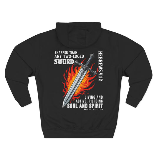 Hebrews 4:12 Sword Christian Hoodie