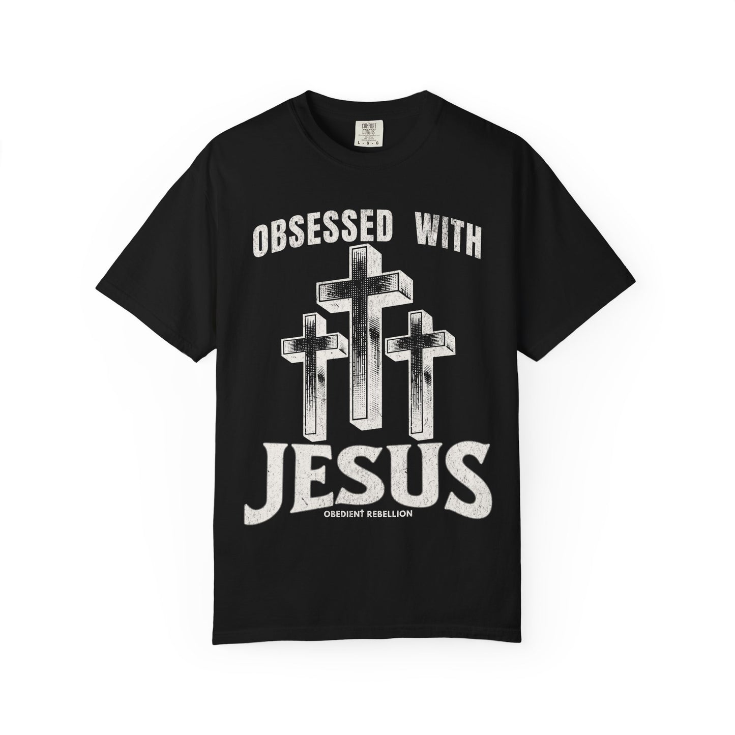 Obsessed with Jesus Christian T-Shirt Luke 9:23