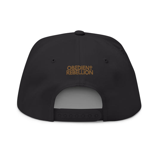 Jesus Christ Is Lord Snapback Hat – Obedient Rebellion Flatbill Cap