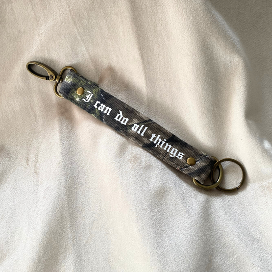 “I Can Do All Things” Christian Keychain Wristlet