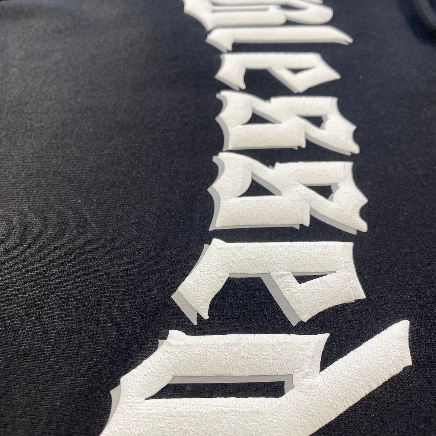 Blessed Hoodie Old English Puff Print