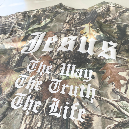 Jesus The Way The Truth The Life Camo Shirt